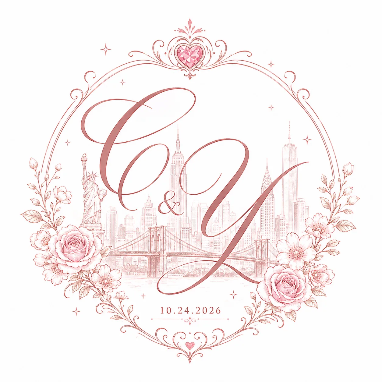 李煜琪与江竹菁婚礼 logo